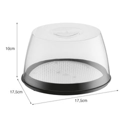 Queijeira Premium 17,5cm X 17,5cm Preto UZ