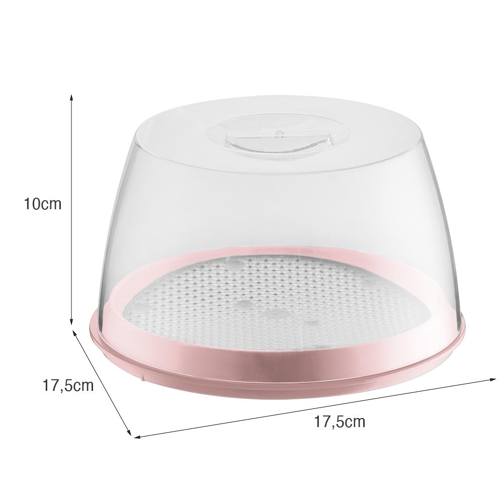 Queijeira Premium 17,5cm X 17,5cm Rosa UZ