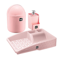 Kit Pia Multiuso 3 Peças Rosa UZ