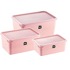 Kit 3 Potes Multiuso Rosa UZ