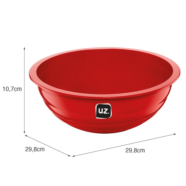 Saladeira Gomada 4 Litros Vermelho UZ