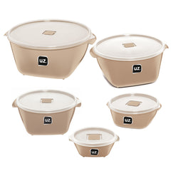 Conjunto 6 Potes Multiuso Capuccino UZ