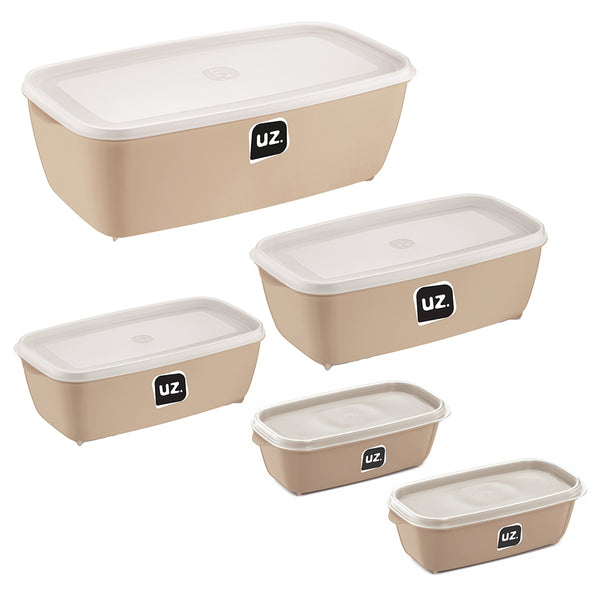Conjunto 5 Potes Multiuso Capuccino UZ