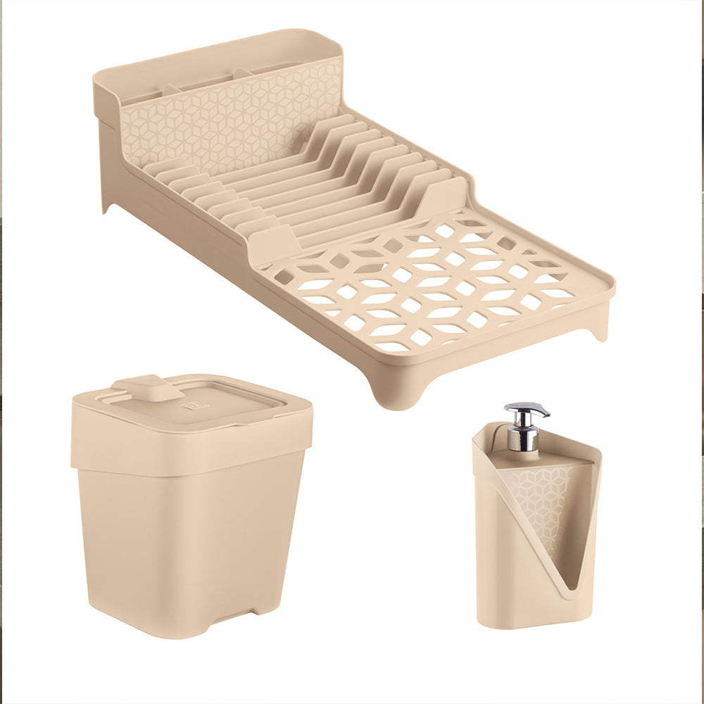 Conjunto 3 Peças para Pia Compacto Cappuccino UZ
