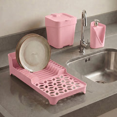 Conjunto 3 Peças para Pia Compacto Rosa UZ - ambientada
