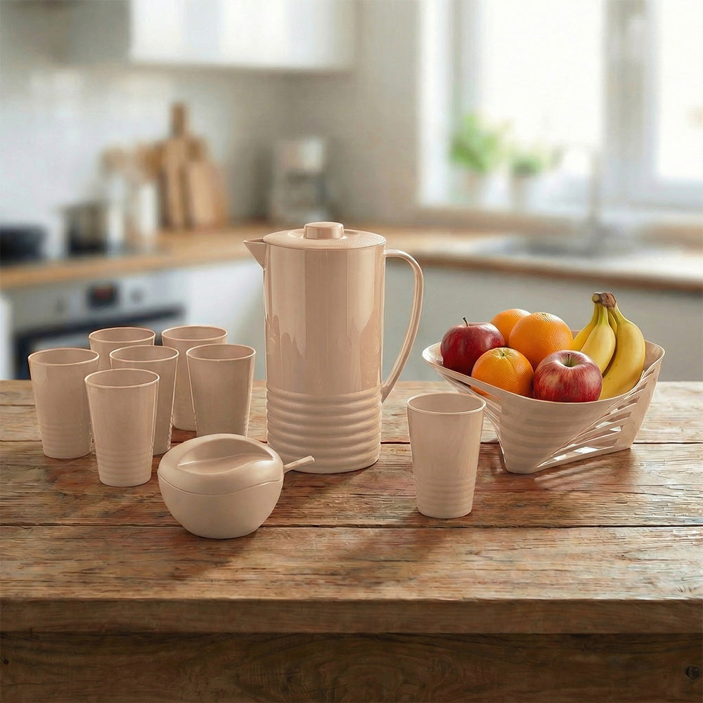 Conjunto 11 Peças Piquenique Capuccino UZ - ambiente