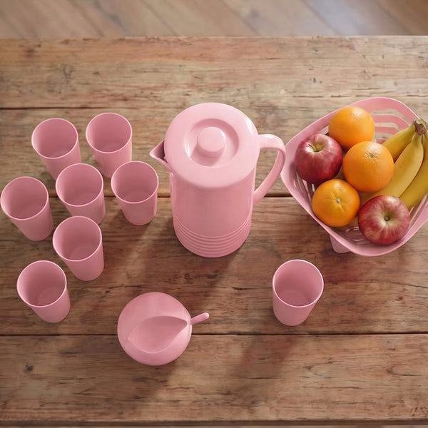 Conjunto 11 Peças Piquenique Rosa UZ - ambientada