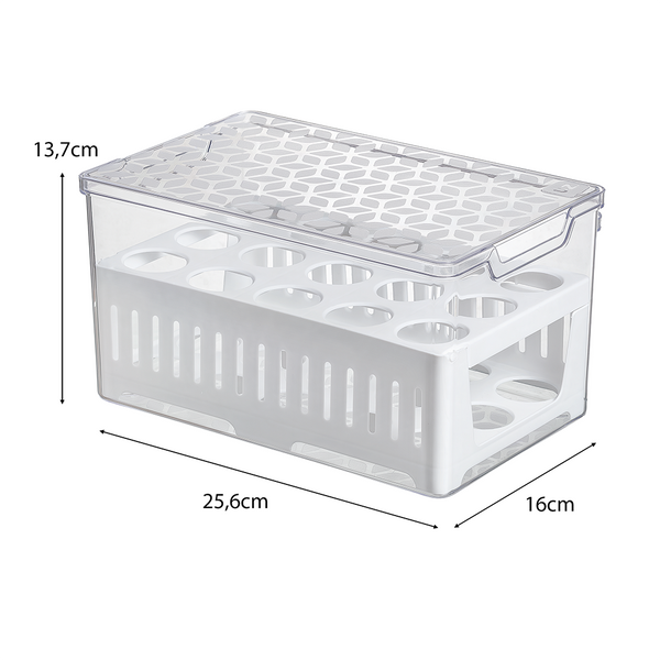 Kit Organizador de Geladeira Transparente UZ