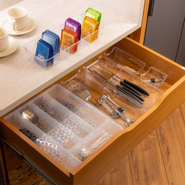 Kit Organizador de Gavetas Multiuso Transparente UZ