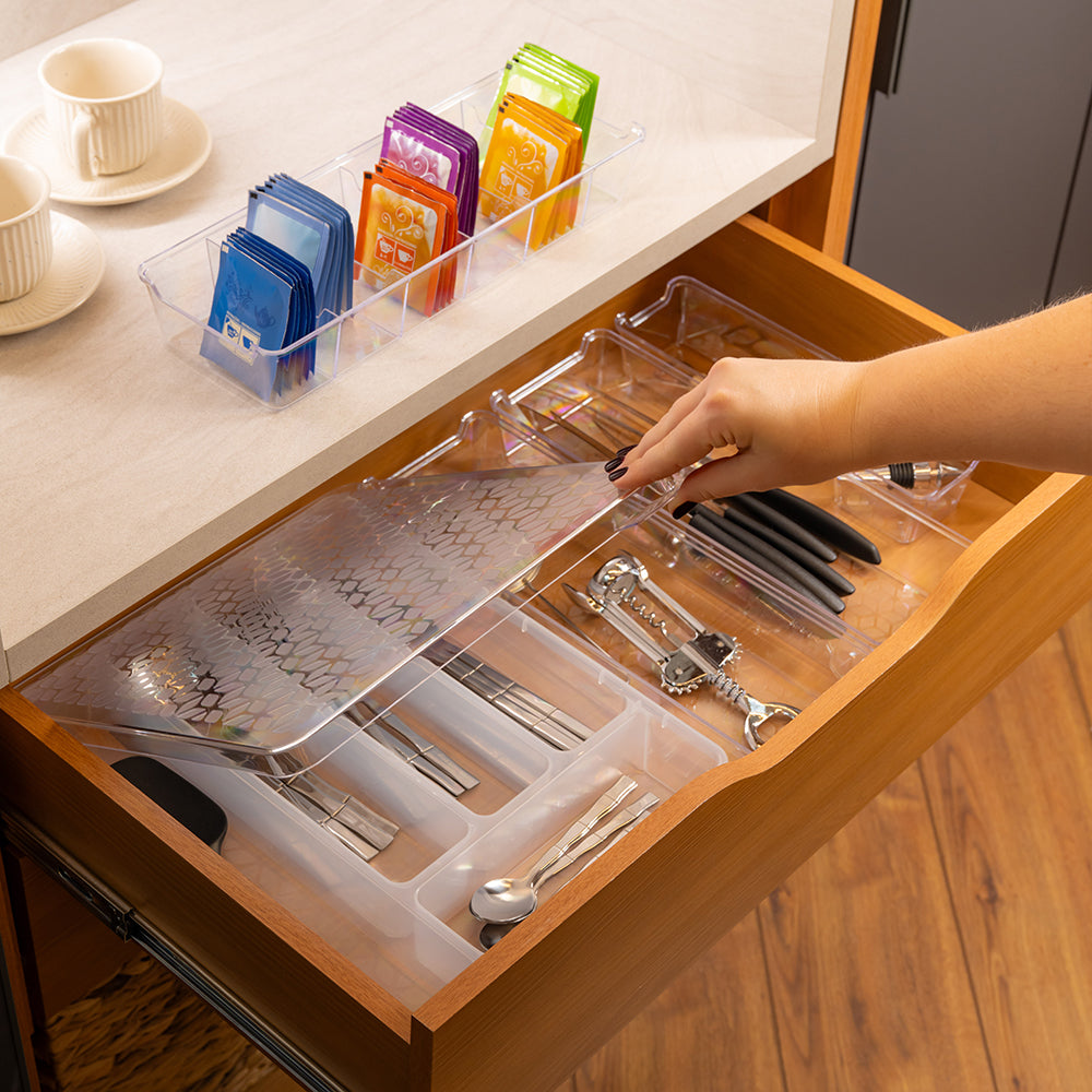 Kit Organizador de Gavetas Multiuso Transparente UZ