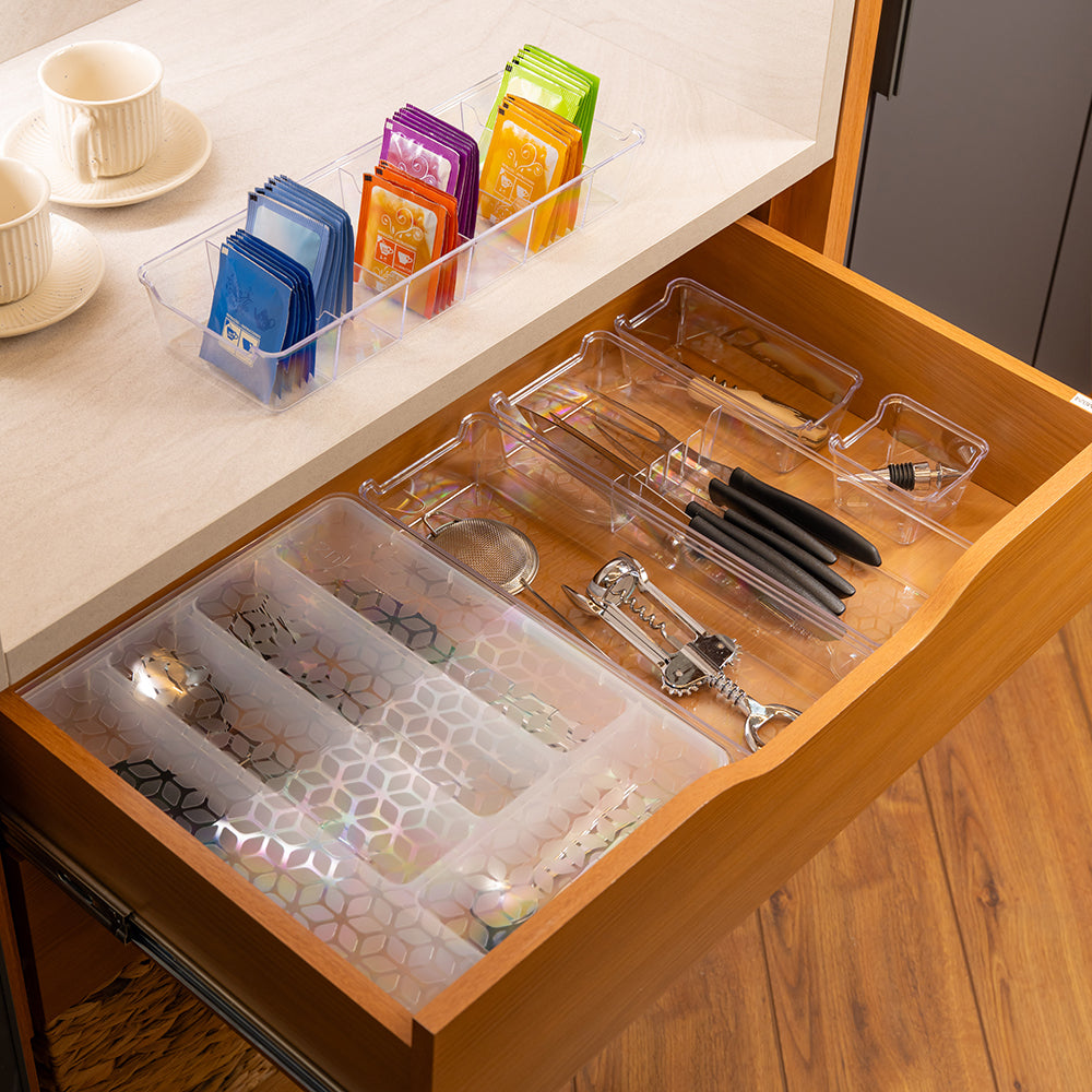 Kit Organizador de Gavetas Multiuso Transparente UZ