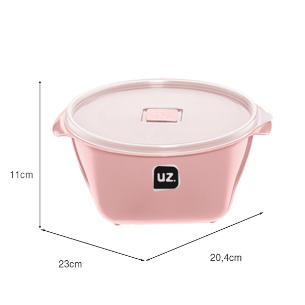 Pote Multiuso Premium 2 Litros Rosa UZ - medidas