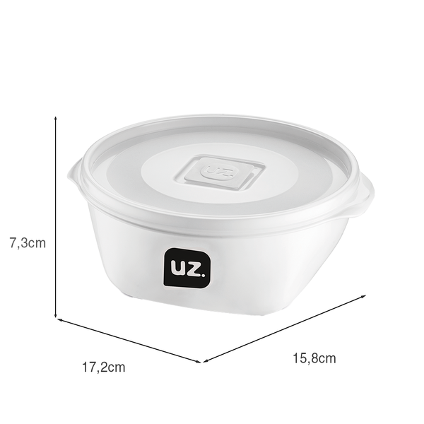 Pote Multiuso Premium 800ml Branco UZ