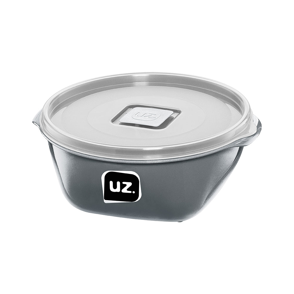 Pote Multiuso Premium 800ml Cinza UZ - fundo branco
