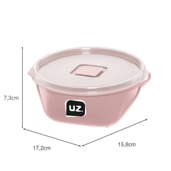 Pote Multiuso Premium 800ml Rosa UZ
