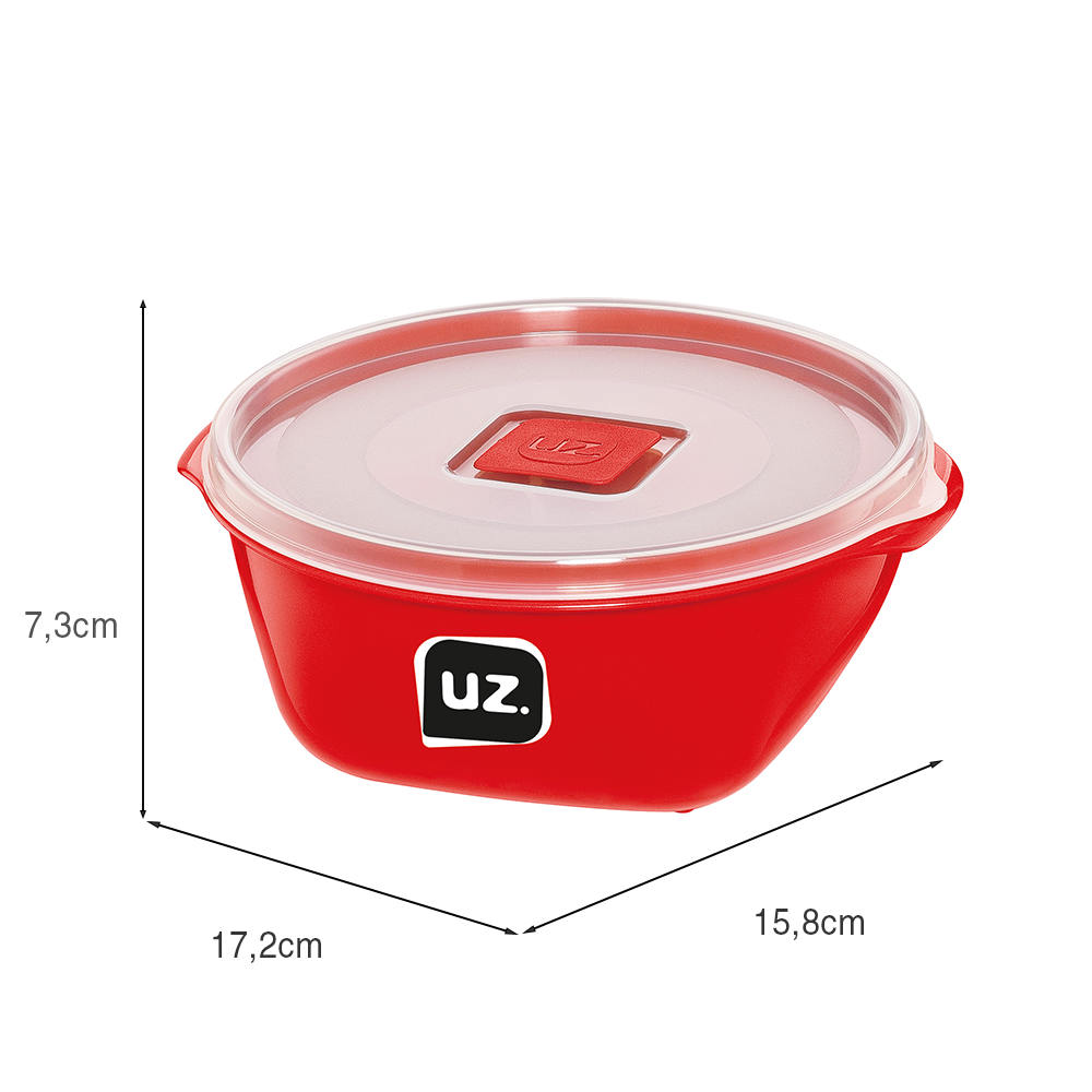 Pote Multiuso Premium 800ml Vermelho UZ