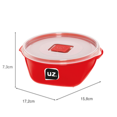 Pote Multiuso Premium 800ml Vermelho UZ