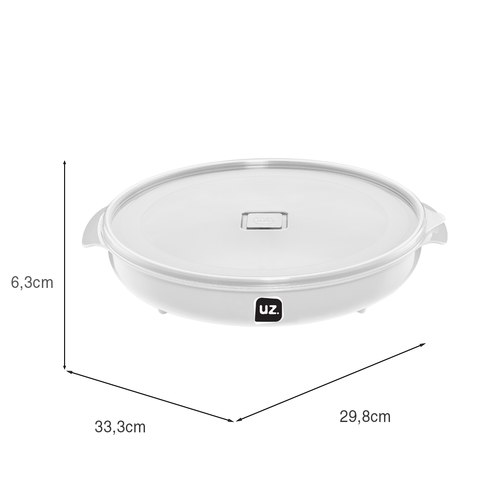 Pote Multiuso Premium 2,5 Litros Branco UZ
