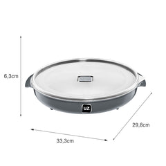 Pote Multiuso Premium 2,5 Litros Cinza UZ - medidas