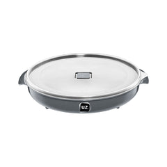 Pote Multiuso Premium 2,5 Litros Cinza UZ - fundo branco