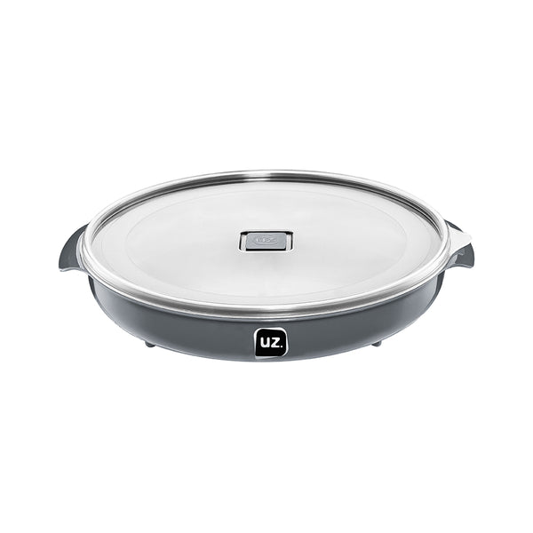 Pote Multiuso Premium 2,5 Litros Cinza UZ - fundo branco