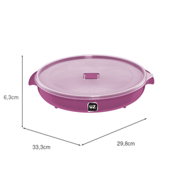 Pote Multiuso Premium 2,5 Litros Magenta UZ - medidas