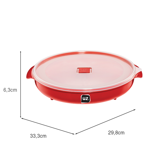 Pote Multiuso Premium 2,5 Litros Vermelho UZ