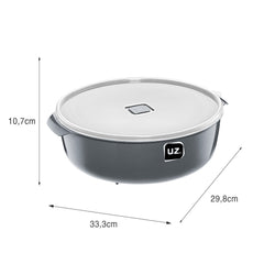 Pote Multiuso Premium 5 Litros Cinza UZ - medidas