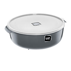 Pote Multiuso Premium 5 Litros Cinza UZ - fundo branco