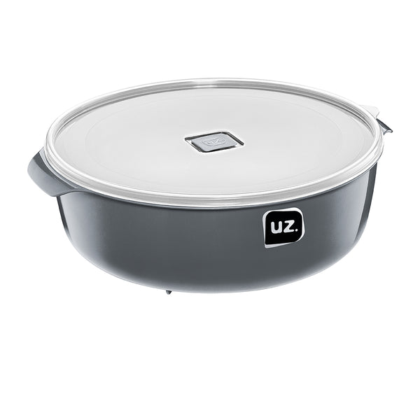 Pote Multiuso Premium 5 Litros Cinza UZ - fundo branco
