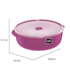 Pote Multiuso Premium 5 Litros Magenta UZ - medidas