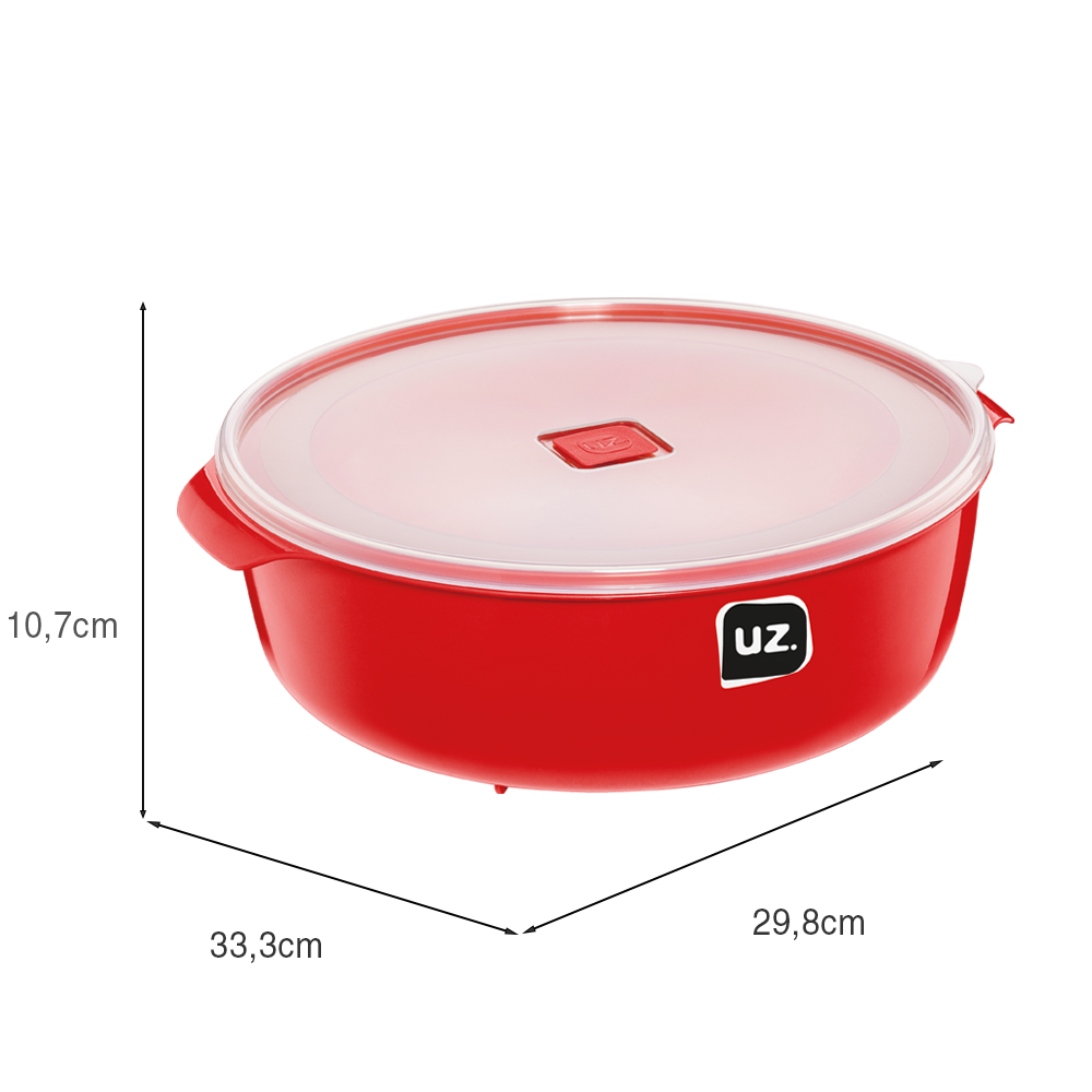 Pote Multiuso Premium 5 Litros Vermelho UZ