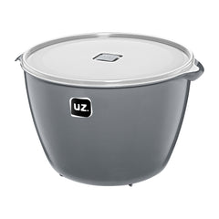 Pote Multiuso Premium 10 Litros Cinza UZ - fundo branco