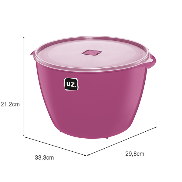 Pote Multiuso Premium 10 Litros Magenta UZ