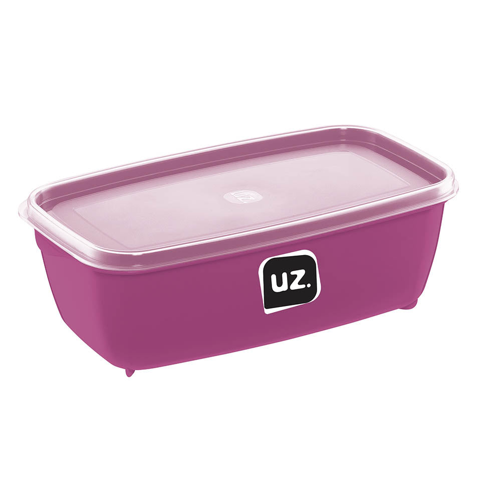 Pote Multiuso Retangular 1,5 Litros Magenta UZ