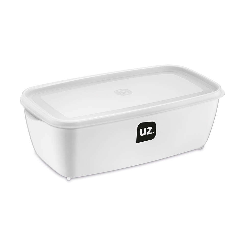 Pote Multiuso Retangular 3 Litros Branco UZ - ambientada