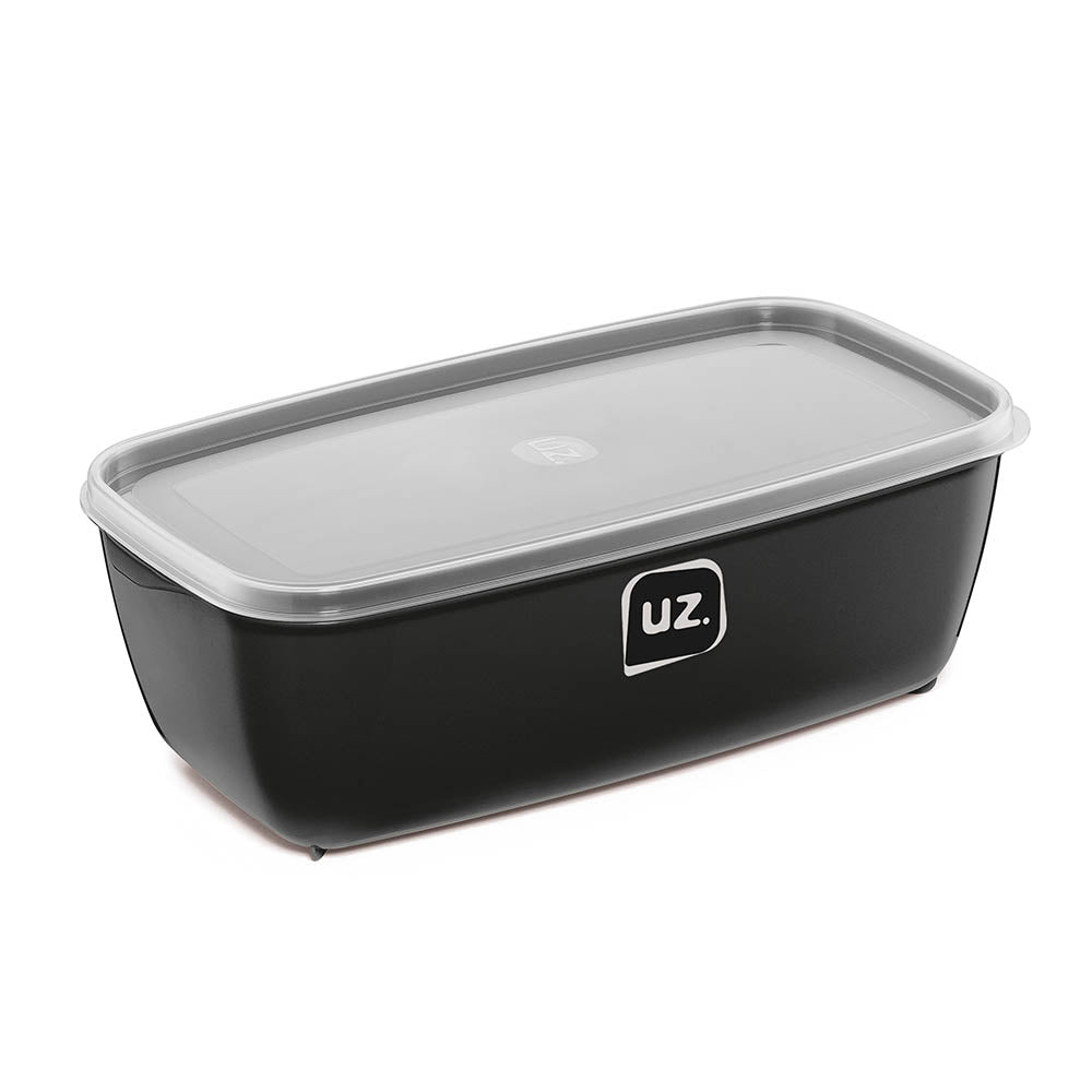 Pote Multiuso Retangular 3 Litros Preto UZ