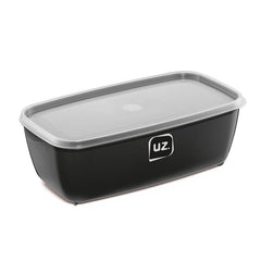 Pote Multiuso Retangular 3 Litros Preto UZ
