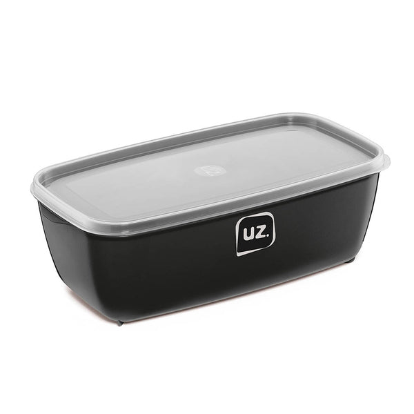 Pote Multiuso Retangular 3 Litros Preto UZ