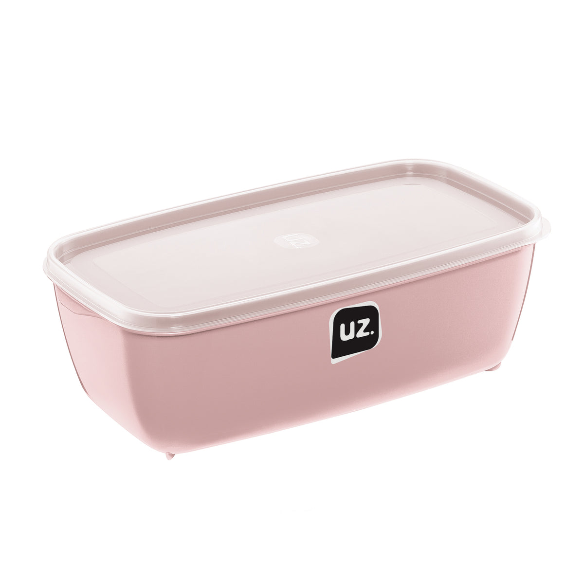 Pote Multiuso Retangular 3 Litros Rosa UZ