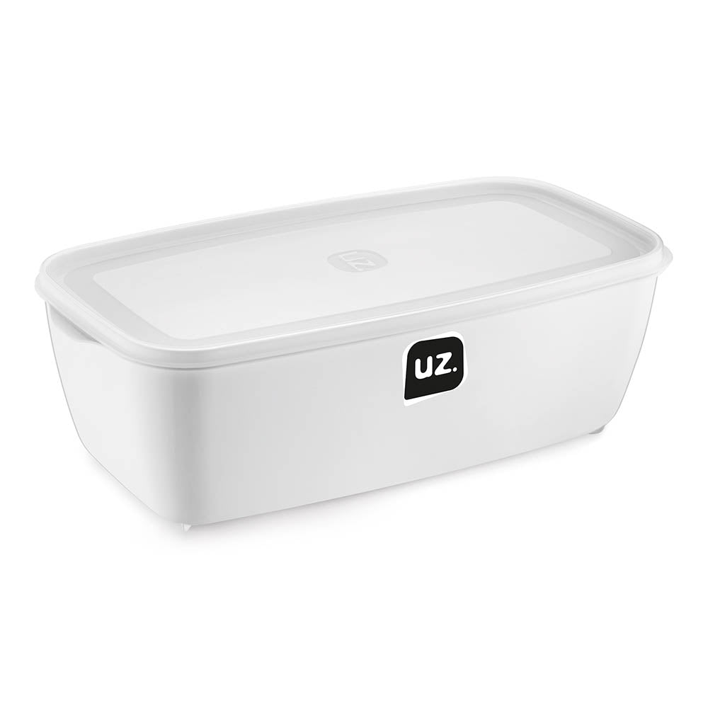 Pote Multiuso Retangular 5 Litros Branco UZ - ambientada