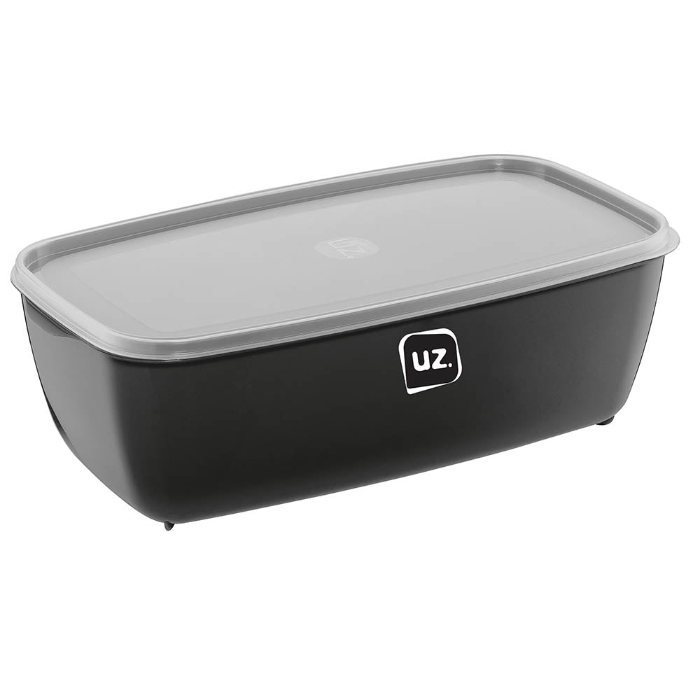 Pote Multiuso Retangular 5 Litros Preto UZ