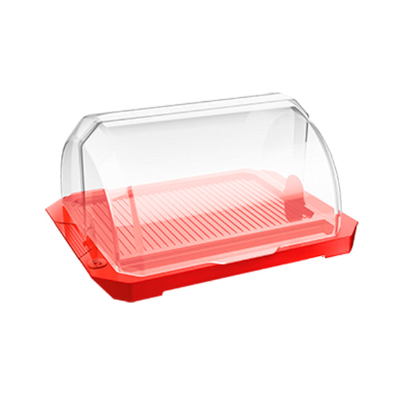 Porta Pão Premium com Tampa Vermelho UZ