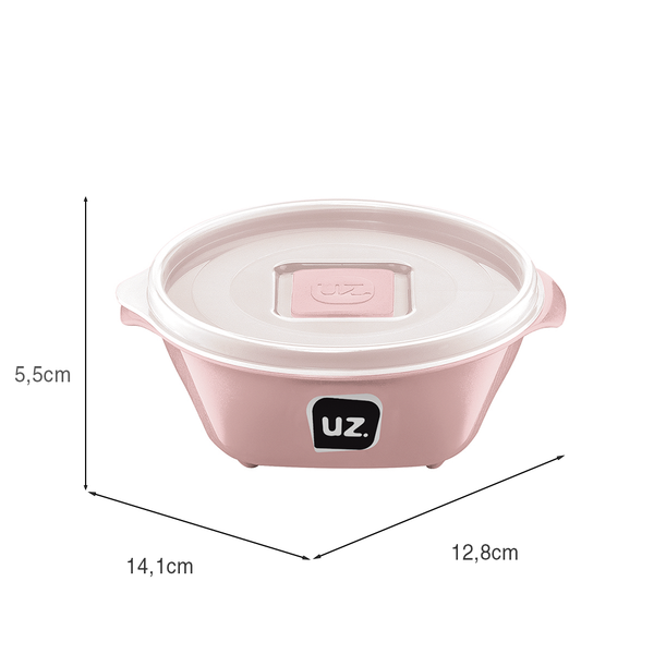 Pote Multiuso Premium 350ml Rosa UZ
