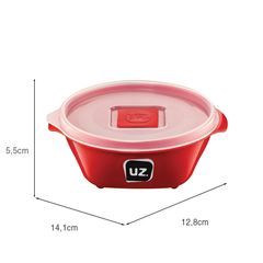 Pote Multiuso Premium 350ml Vermelho UZ