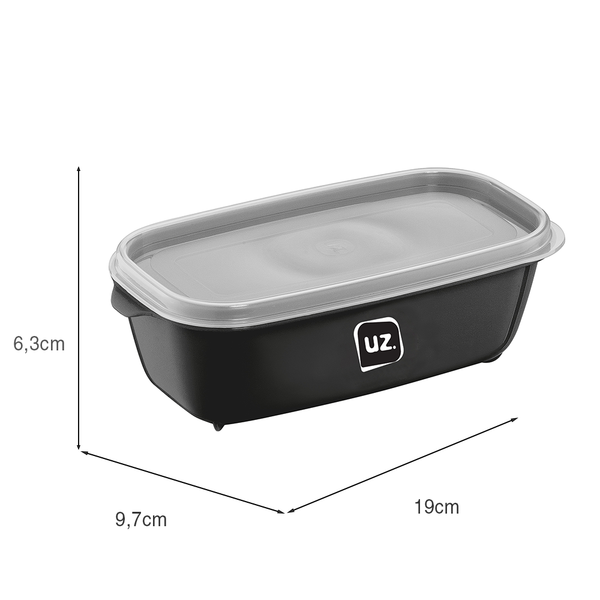 Pote Multiuso Premium 500ml Preto UZ