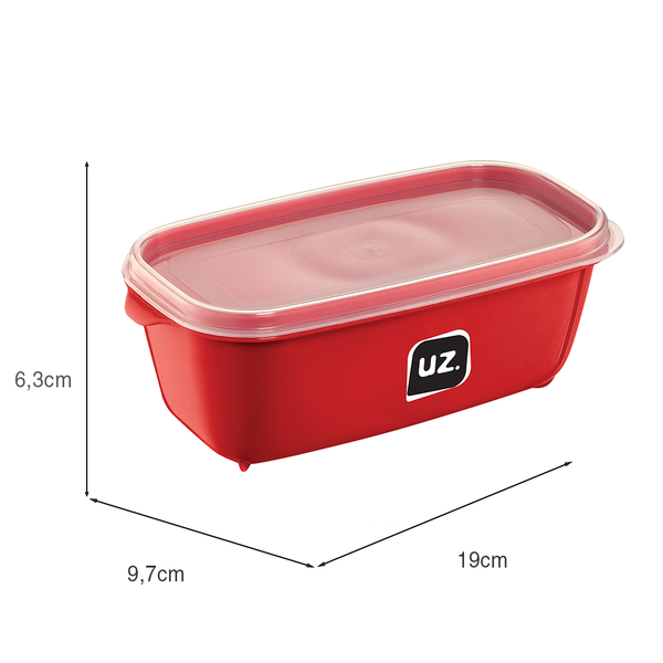 Pote Multiuso Premium 500ml Vermelho UZ