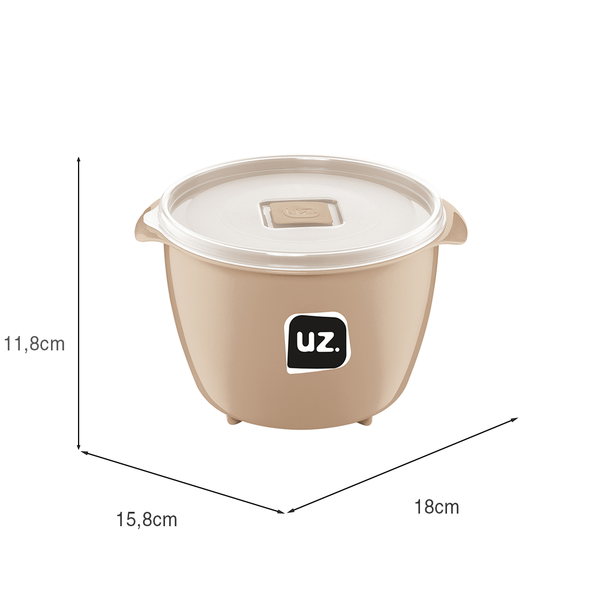 Pote Multiuso Premium 1,5 Litros Capuccino UZ