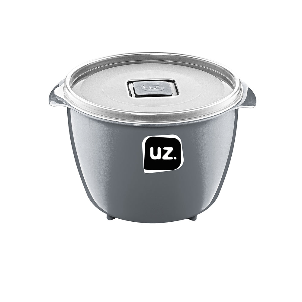 Pote Multiuso Premium 1,5 Litros Cinza UZ - fundo branco