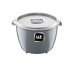 Pote Multiuso Premium 1,5 Litros Cinza UZ - fundo branco
